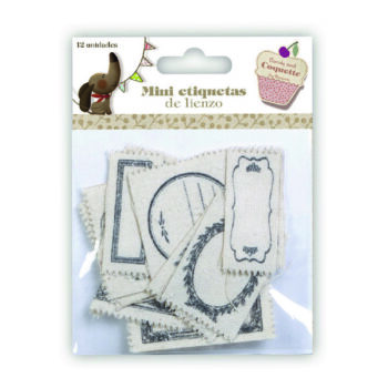 Mini Etiquetas de Lienzo