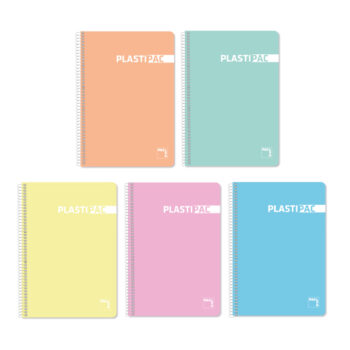 Block Tapa Polipropileno Folio Pastel