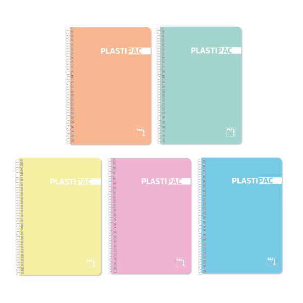 Block Tapa Polipropileno Folio Pastel