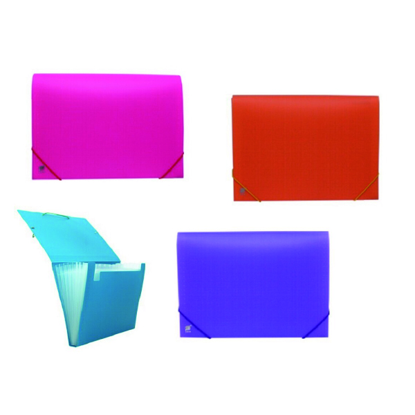 Carpetas Acordeon A4 Clasificadoras de 12 Separadores