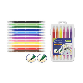 Caja de 12 Rotuladores Doble Punta