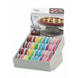 002924 Expositor 36 Cintas Pastel 2cm x 2m