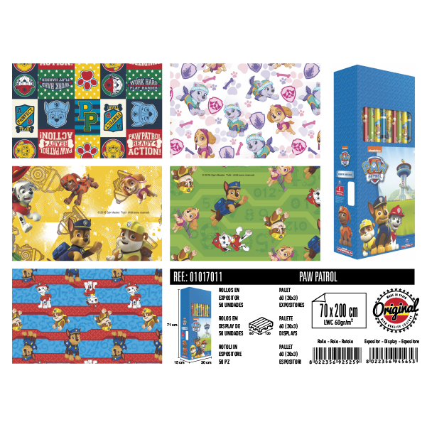 Rollos Paw Patrol 70 x 200 cm