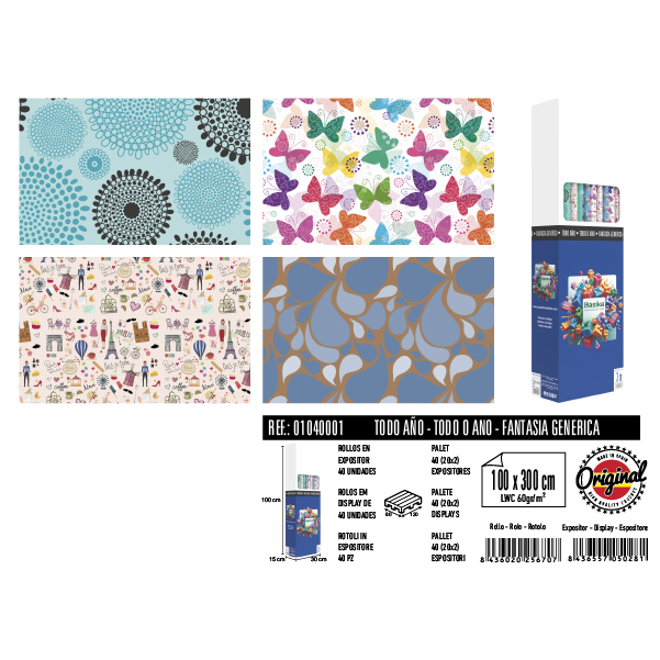 Rollos Todo Año 100 x 300 cm