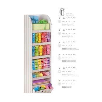 Expositor 270 Piezas ( 30 Rafias, 50 Pliegos Papel, 44 Cintas de 3 m, 60 Cintas de 10 m, 30 Estrellas de 9 cm y 50 Estrellas de 6,5 cm )