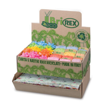 Expositor 180 Piezas (100 Pliegos de 70 x 1 m + 20 Ovillos + 10 Rollos Cinta + 50 Estrellas)