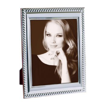 Portafotos de Aluminio Plateado