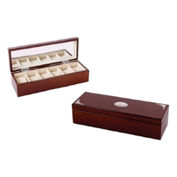 Caja 6 Relojes Apliques Plata Bilaminada