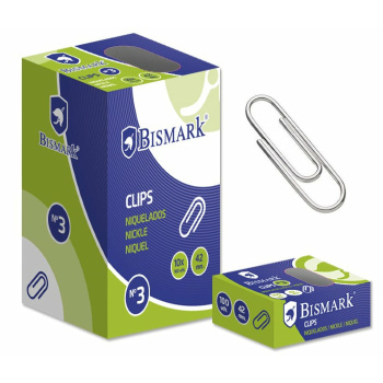 Clips Niquelados Nº 3, 42 MM.