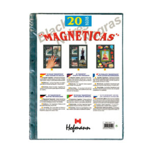 HF9825 Bolsa de 20 Hojas Magnéticas Negras DIN-4