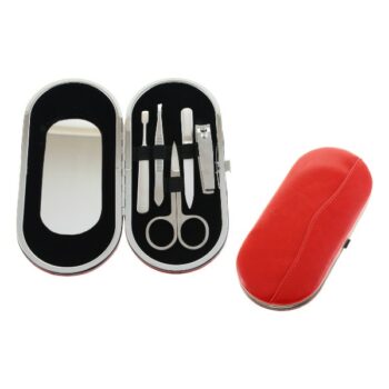 Set Manicura Roja Oval