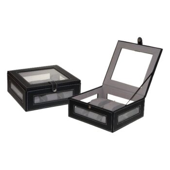 Relojero de 6 Ventana Lateral Negro