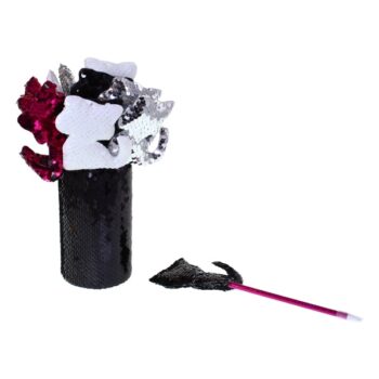 Expositor Bolígrafos Lentejuelas Gato 12 Colores