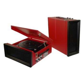 Tocadiscos Rojo