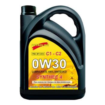 Aceite Motor 0W30 C1 C2-PSA B71 2312-100% Sintético 5 L