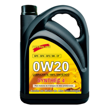 Aceite Motor 0W20 GF5 Ford-GM-Chrysler 100% Sintético 5 L