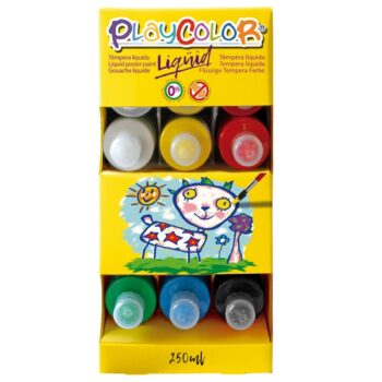 Expositor Playcolor Liqüid Basic 250 ml 18 Témperas