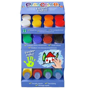 Expositor Pintura Dedos Basic 40 ml + 250 ml