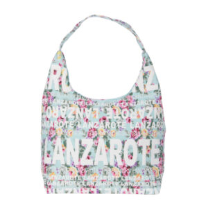 BS1005-B Bolso Góndola Flowers Lanzarote Negro/Verde/Blanco