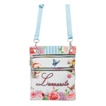 Bolso Pasaporte Vintage Lanzarote Blanco