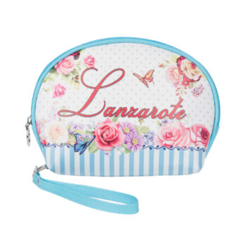 Neceser Redondo Vintage Lanzarote Blanco