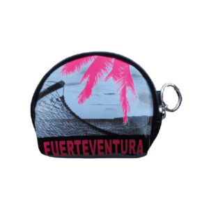 BS693-B Monedero Redondo Vistas Fuerteventura Negro/Gris/Fucsia