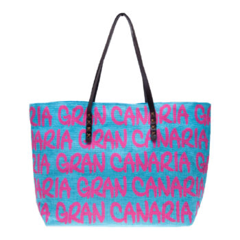 Bolso Paper Gran Canaria Azul/Fucsia