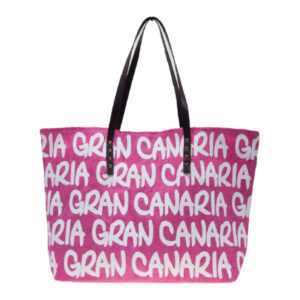 Bolso Paper Gran Canaria Fucsia/Blanco