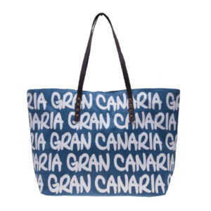 Bolso Paper Gran Canaria Azul/Blanco