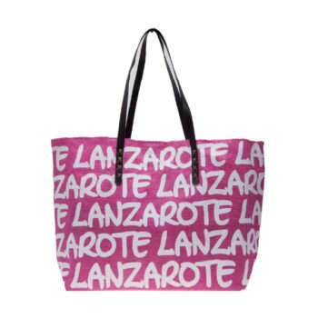 Bolso Paper Lanzarote Fucsia/Blanco