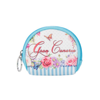 Monedero Redondo Vintage Gran Canaria Blanco