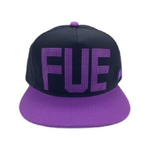 CS348-A Gorra Flat Fuerteventura Negro/Lila