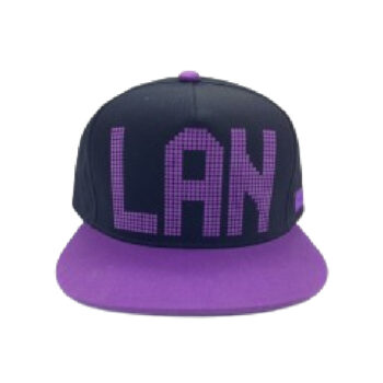 Gorra Flat Lanzarote Negro/Lila