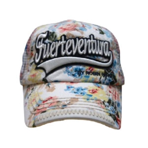 CS507-B Gorra Flowers Mesh Fuerteventura Blanco