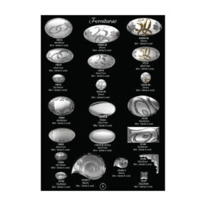 15009-25 Aplique Plata Bilaminado