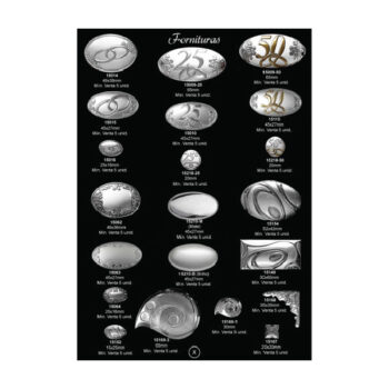 Aplique Plata Bilaminado