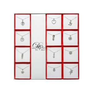 DA0001 Set 12 Colgantes Plata