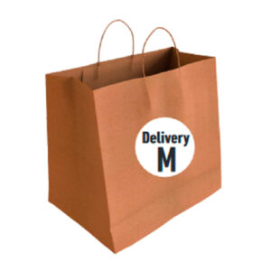 02103074 Bolsa Kraft Tamaño "M Delivery" 31+15x29 cm