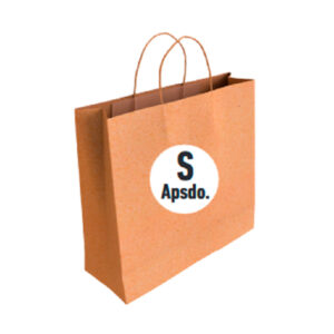 02103090 Bolsa Kraft Tamaño "S Apaisada" 24+10x22 cm