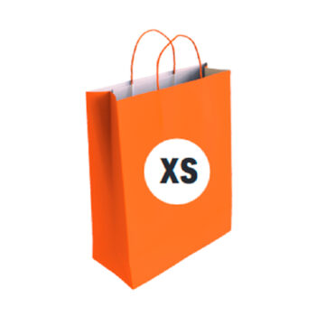 Bolsa Celulosa Color Naranja Tamaño "XS" 18+8x24 cm