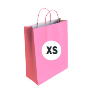 02104010 Bolsa Celulosa Color Rosa Tamaño "XS" 18+8x24 cm