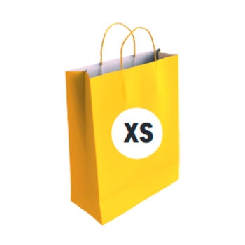 Bolsa Celulosa Color Amarillo Tamaño "XS" 18+8x24 cm