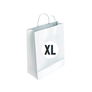 02104019 Bolsa Celulosa Blanca Tamaño "XL" 40+18x46 cm