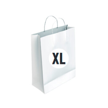 Bolsa Celulosa Blanca Tamaño "XL" 40+18x46 cm