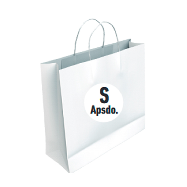 Bolsa Celulosa Blanca Tamaño "S Apaisada" 24+10x22 cm