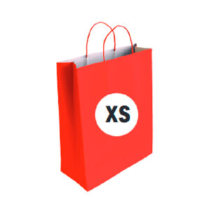 02104092 Bolsa Celulosa Color Rojo Tamaño "XS" 18+8x24 cm