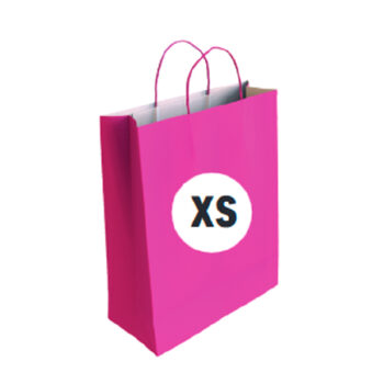 Bolsa Celulosa Color Fucsia Tamaño "XS" 18+8x24 cm