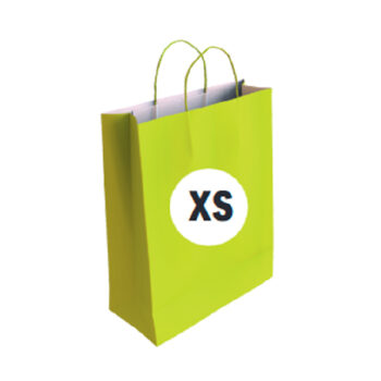 Bolsa Celulosa Color Pistacho Tamaño "XS" 18+8x24 cm