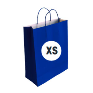 02104095 Bolsa Celulosa Color Azul Tamaño "XS" 18+8x24 cm