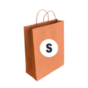 02105025 Bolsa Kraft Tamaño "S" 24+10x32 cm